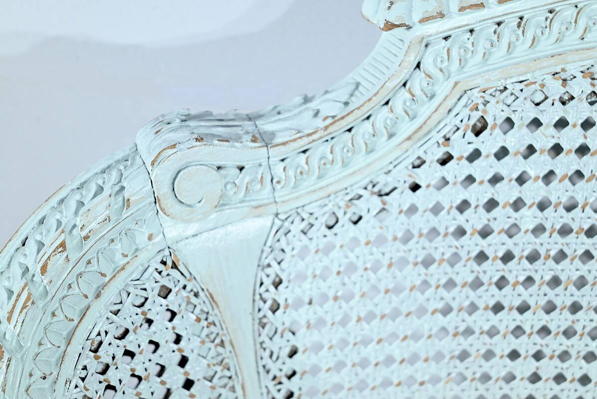 Broken Beech Duchess with Rechampi, Louis XVI style – 2nd part of the 19th century