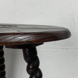 French modernist wood turned bobbin side sable in the manner of Charles Dud