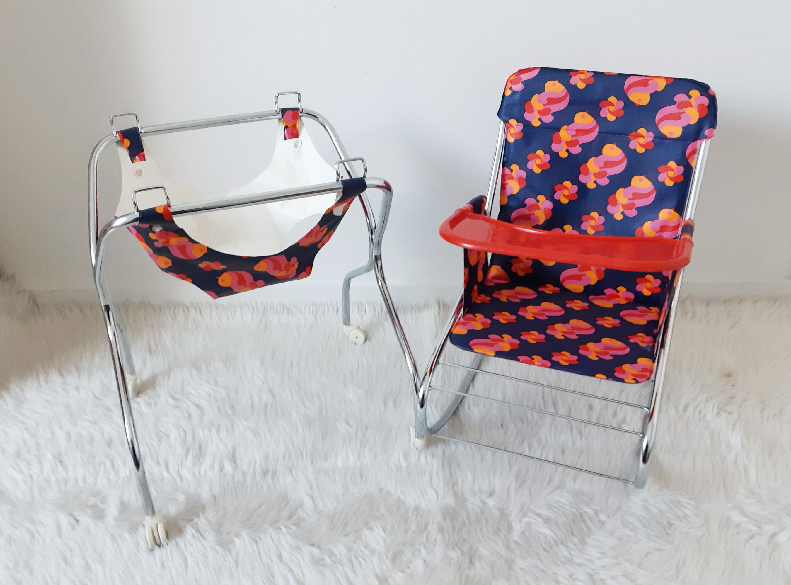 Youpala high chair for doll , vintage, 60s