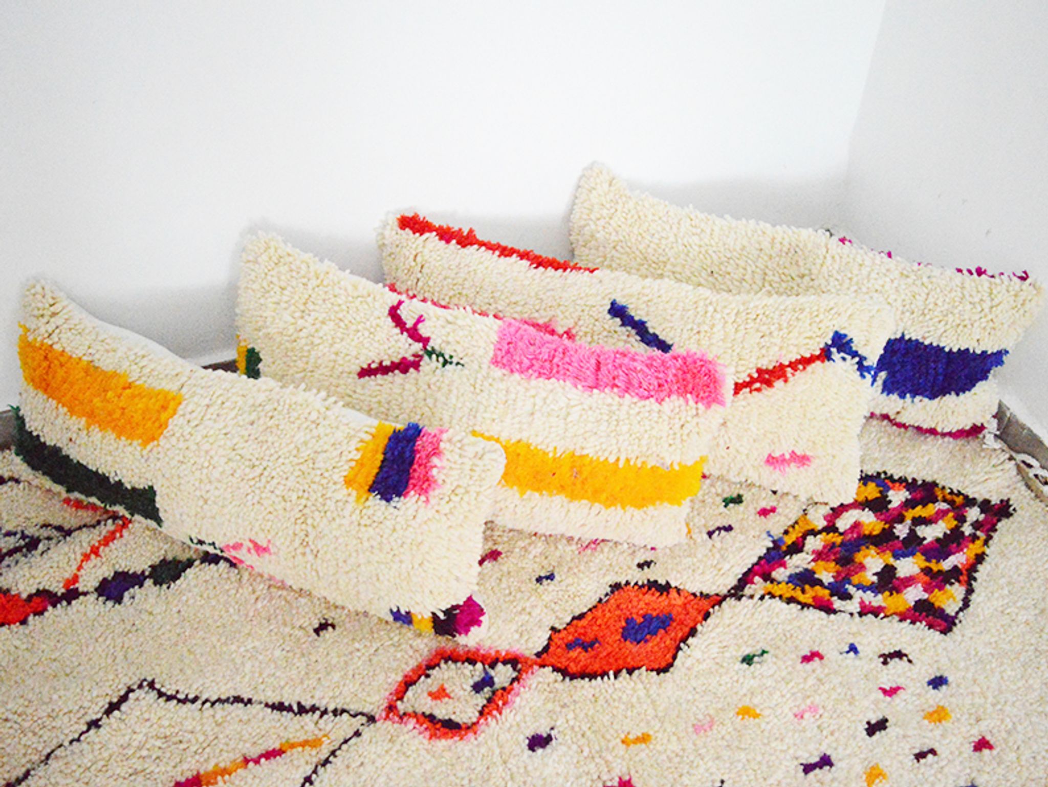 Moroccan carpet cushion cover
