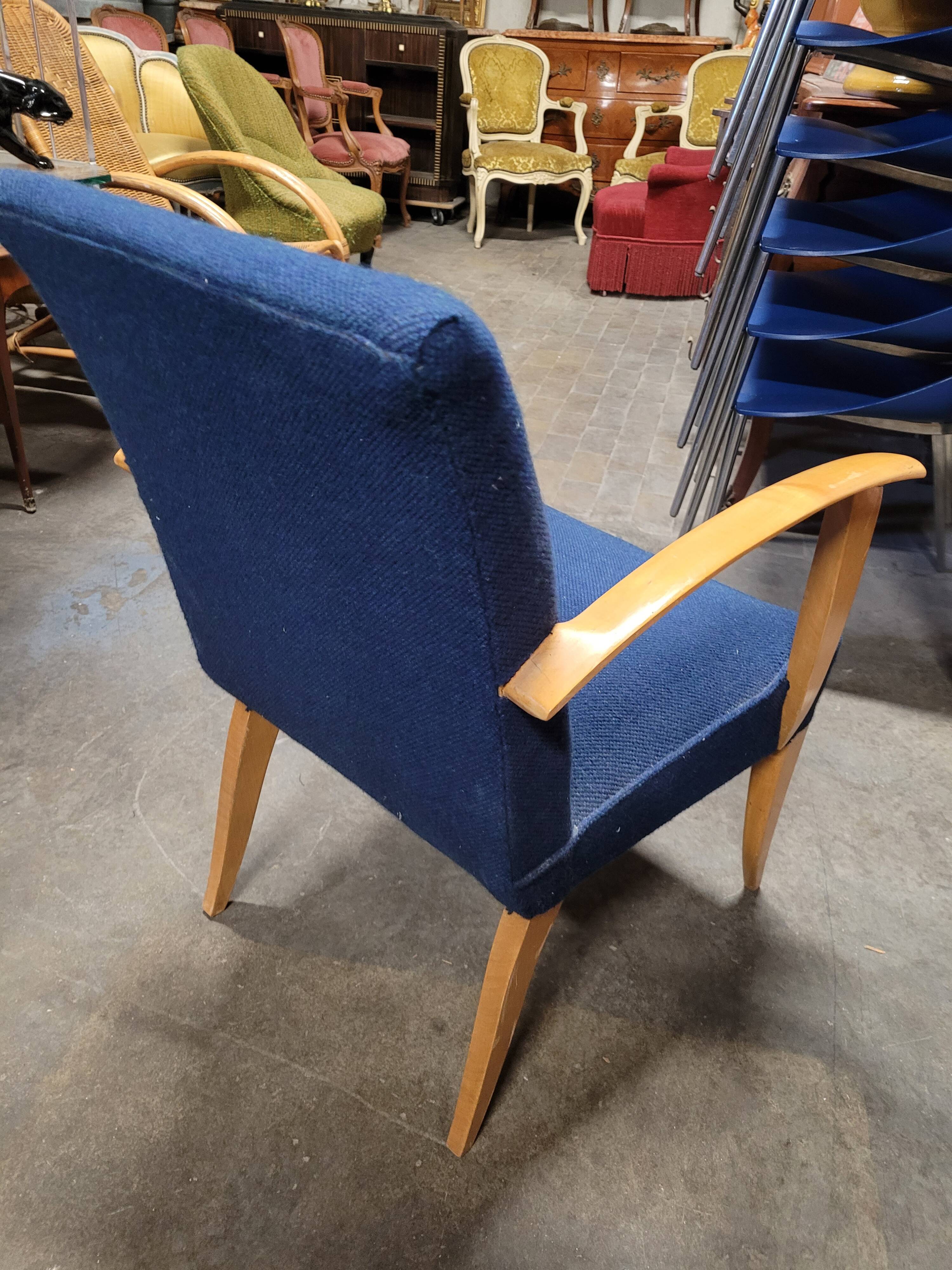 Fauteuil bridge époque art déco 1930