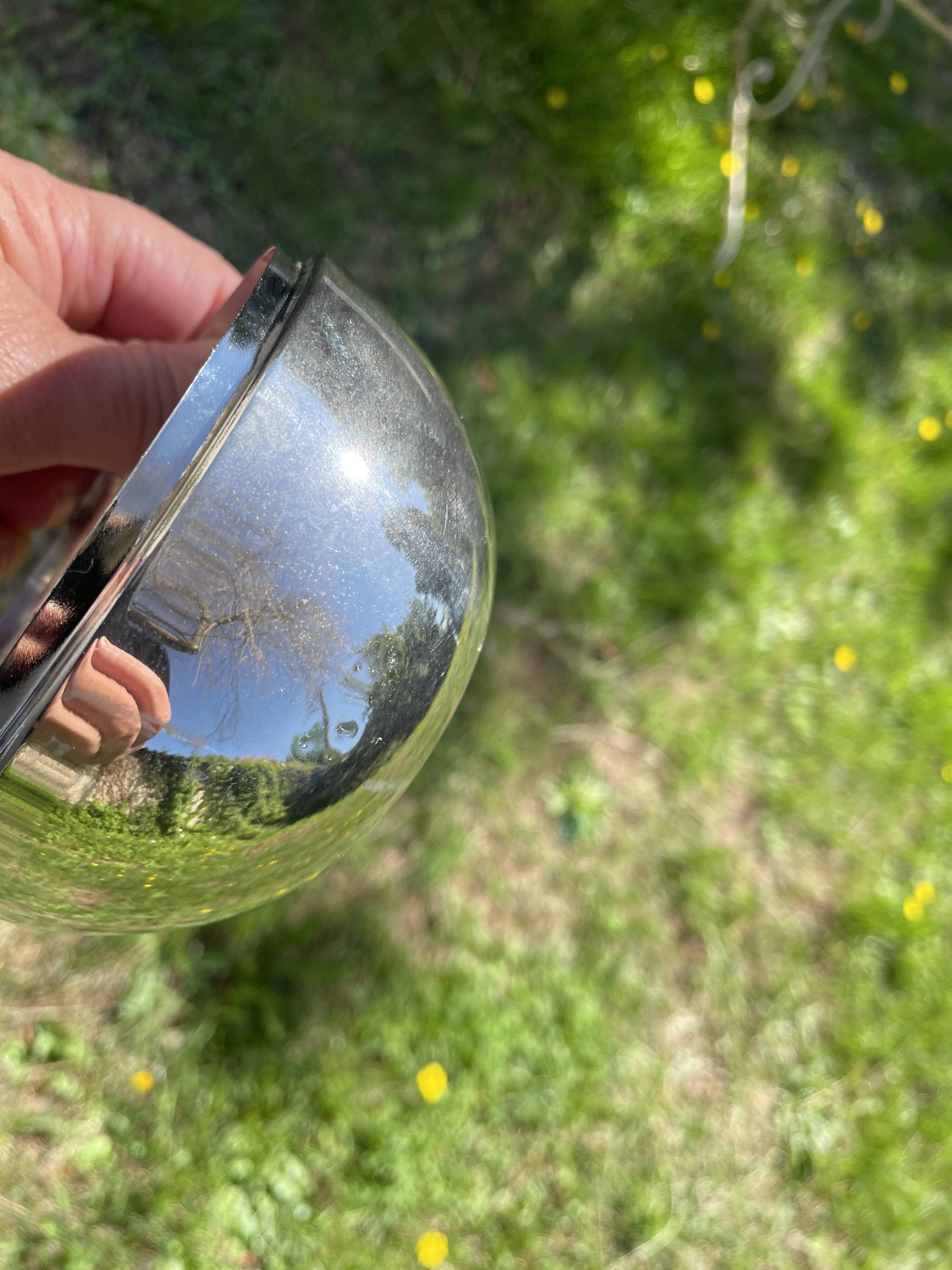 Silver metal apple box