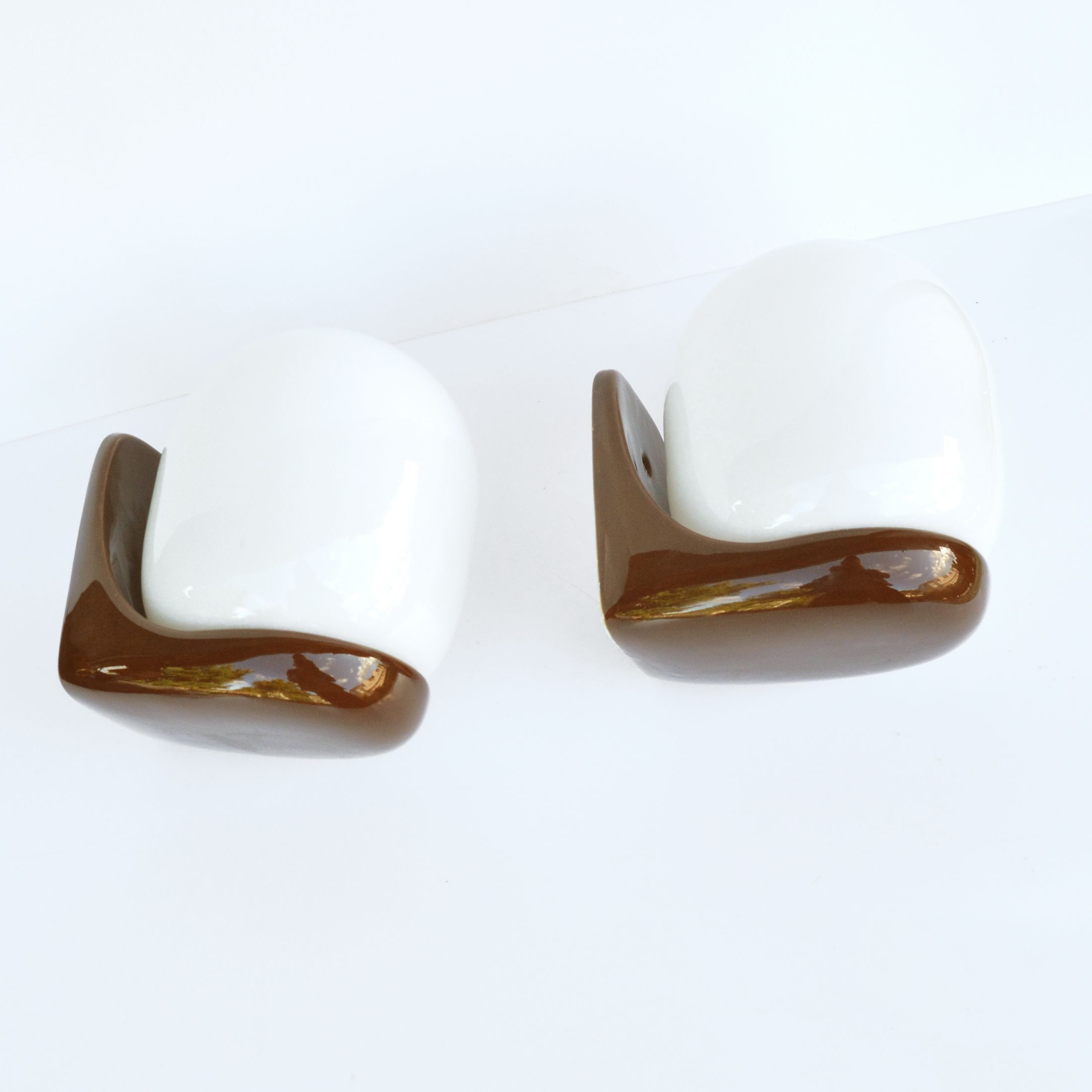 Pair of wall lamps, type Ł-1, designed by K. Łaszkiewicz, W. Kościan, Poland, 1980s