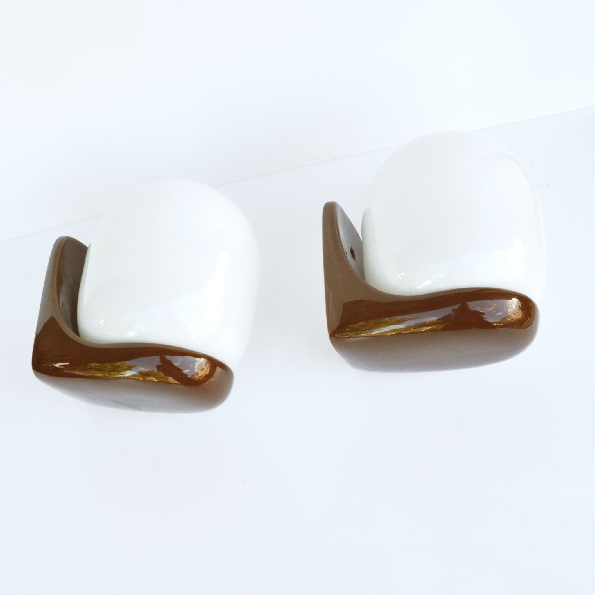 Pair of wall lamps, type Ł-1, designed by K. Łaszkiewicz, W. Kościan, Poland, 1980s