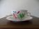 Kg luneville "street lamp" breakfast cup coffee tea earthenware flowers hand-painted - 1