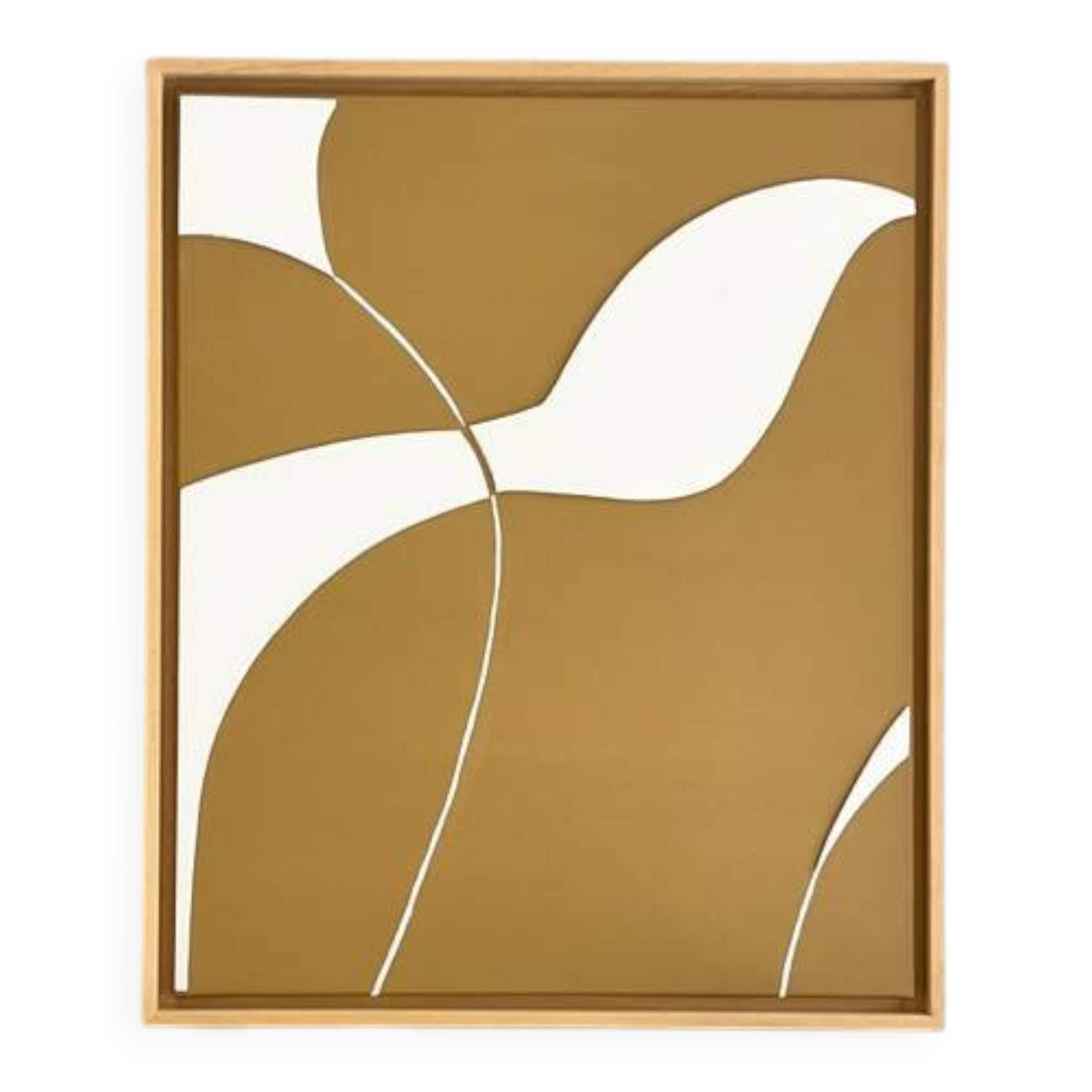 Minimalist camel and beige painting