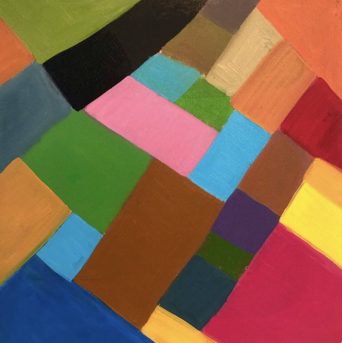 Abstract oil painting knife