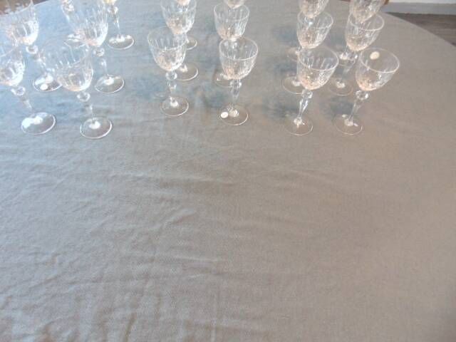 Service de 18 verres en cristal de Lorraine