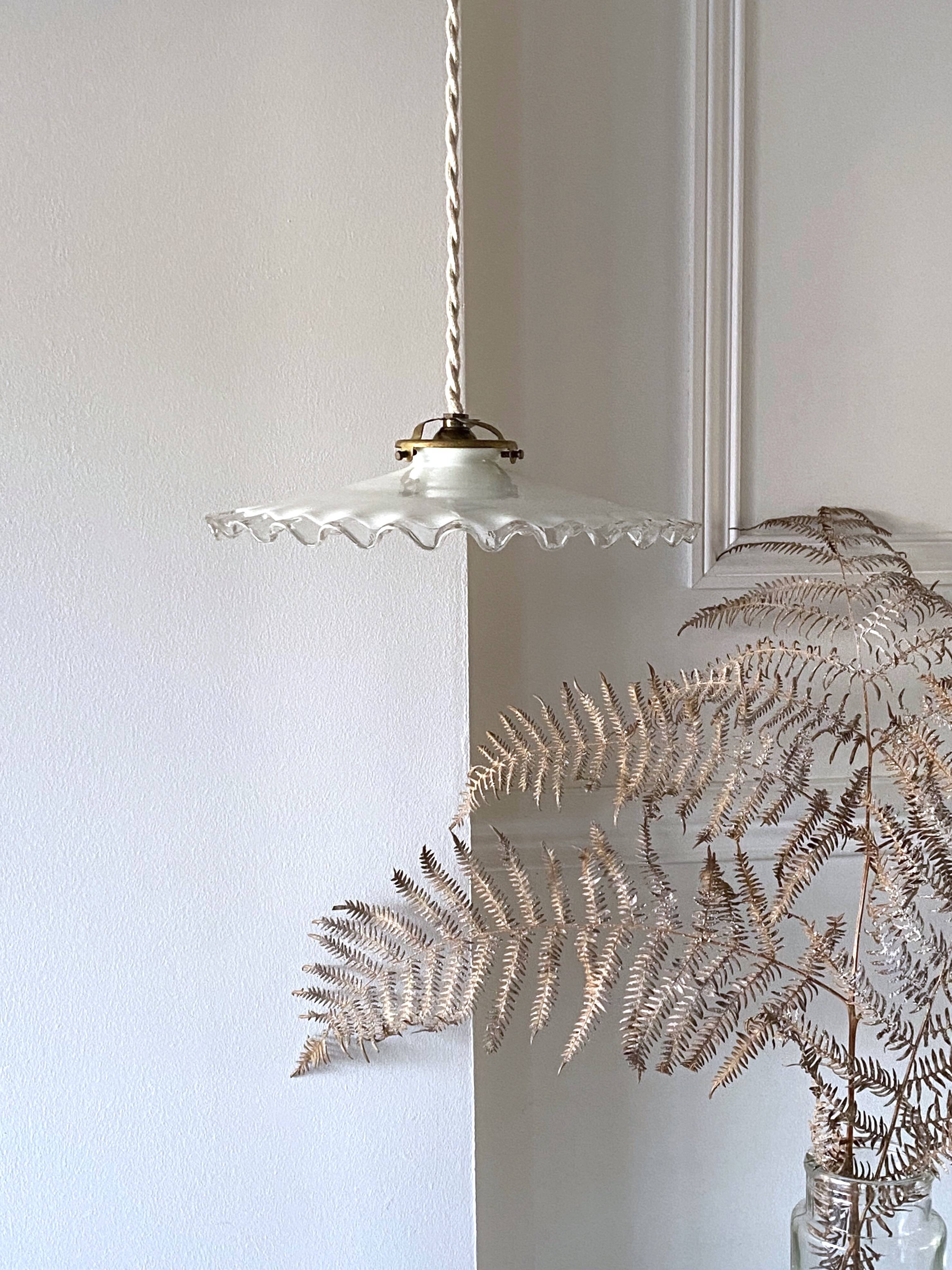 Opaline pendant light