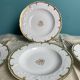4 deep plates from Limoges with the PJC gold monogram.