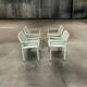 Set of 4 leather dining chairs by Jacques Toussaint and Patrizia Angeloni for Matteo Grassi. Italy 1