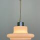 Design white glass pendant by Karel Volf, Czechoslovakia, 1970s