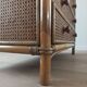 Bamboo and rattan chest of drawers, 70's