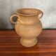 Antique vase with handles rhodes france ceramic beige vintage