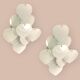 Heart Shaped Glass Sconces, 1980s, Set of 2