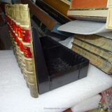 Lot of 4 cd racks for 40 cds - walter scott fake book front - made in uk vintage