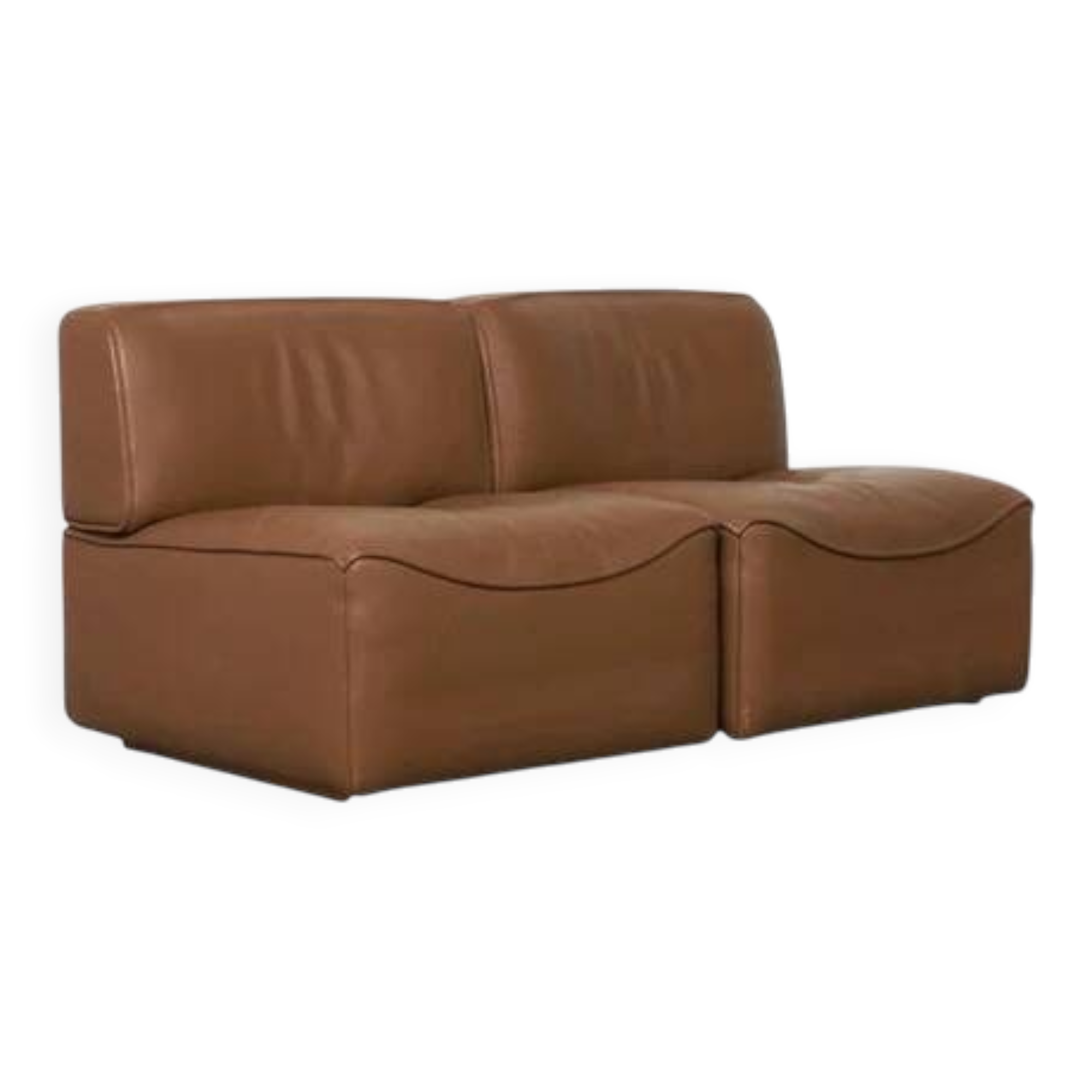 Paire de chauffeuses De Sede DS-15, années 1970