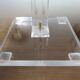 Standing ashtray, Roche Bobois, in plexiglass 70s 80s