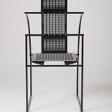 Black metal chair "Quinta" Mario Botta