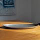 Vintage oval tin platter by Just Andersen - table decoration - Art Deco Denmark - 1930s