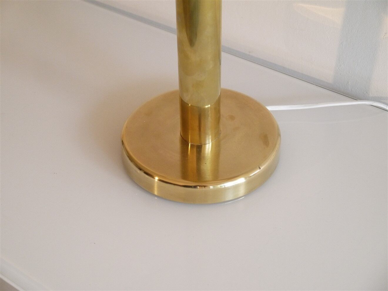 Scandinavian vintage brass lamp 1970