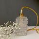 Vintage rectangular glass globe suspension