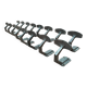 Lot de 16 patères