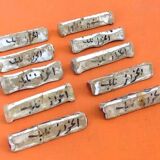 1930s 10 Knife Holders Glazed Ceramic