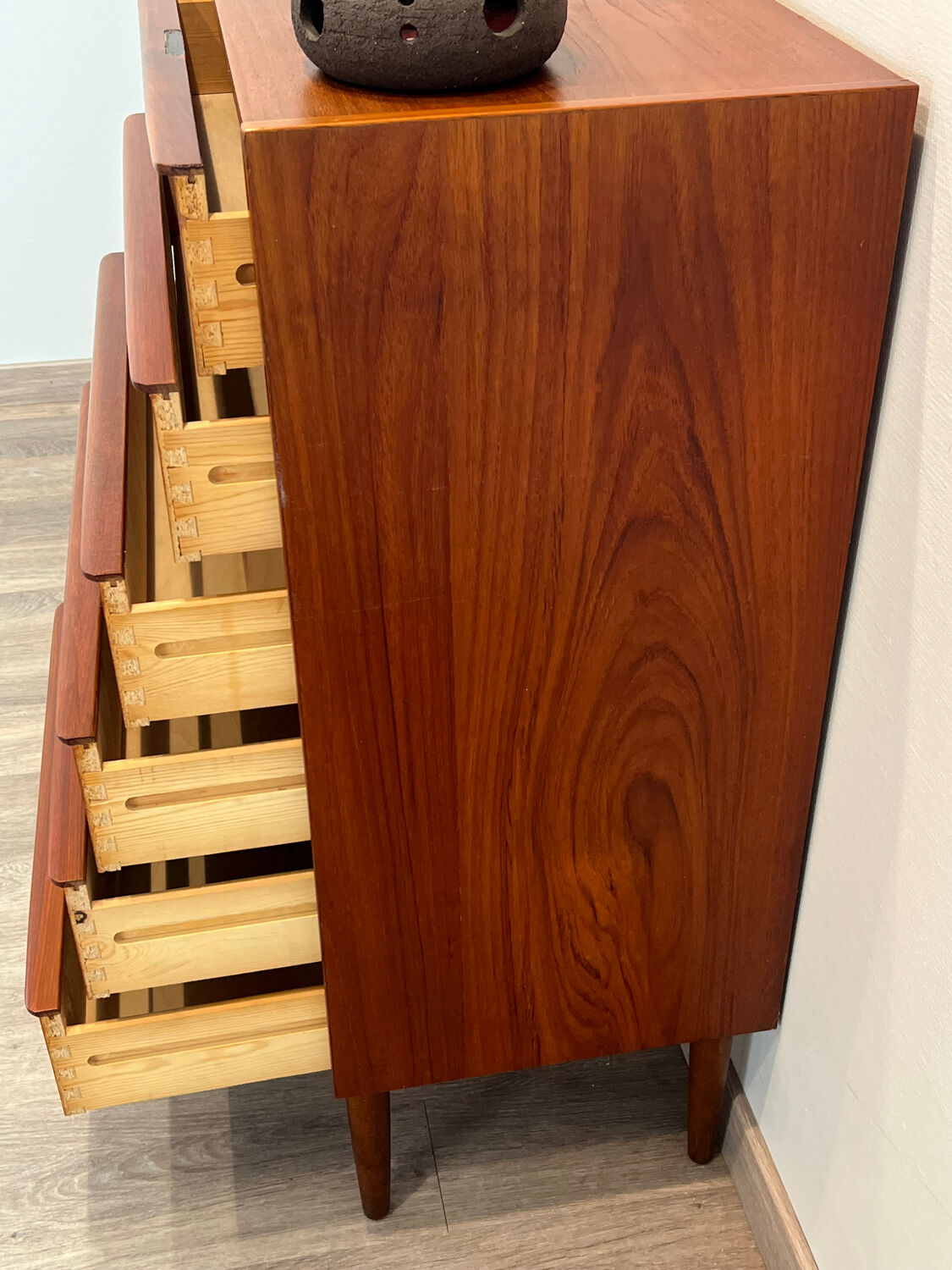 Scandinavian teak chest of drawers, Danish design from the 1950s/60s