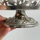 Silver-plated openwork metal stand
