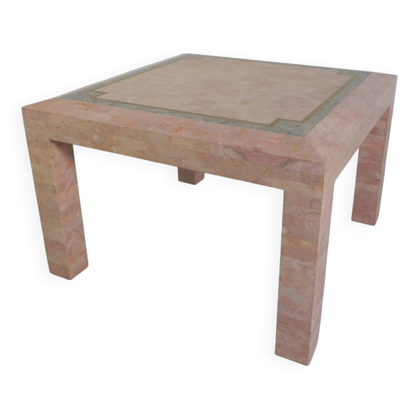 Table basse en marbre Robert Marcius pour Casa Bique, années 1980