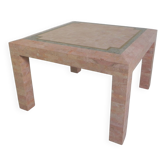 Table basse en marbre Robert Marcius pour Casa Bique, années 1980