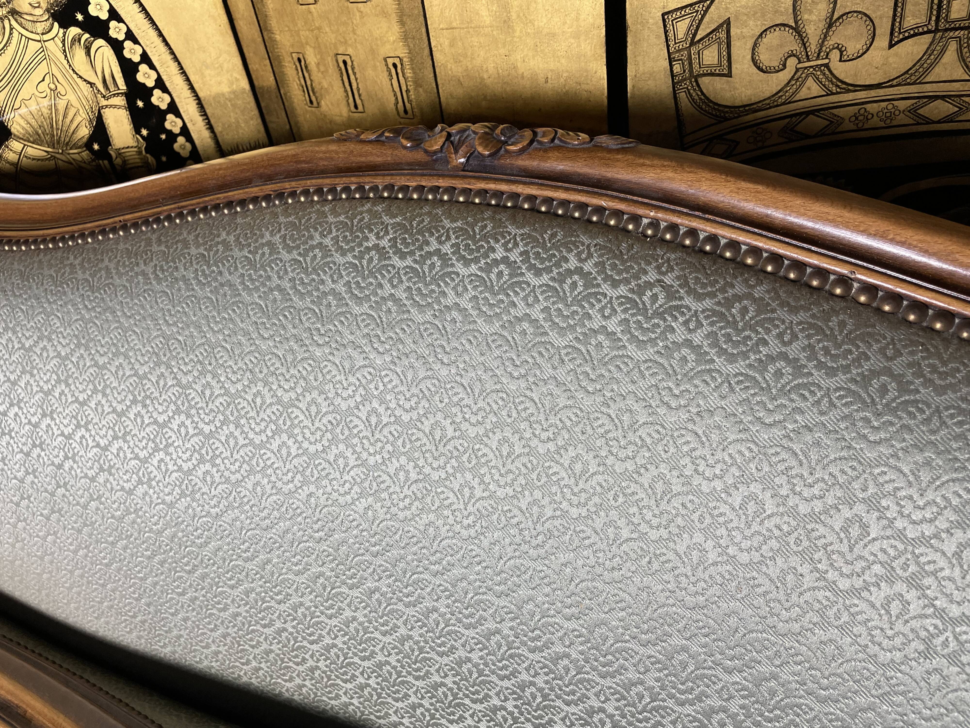 Upholstered bed in Louis XV style