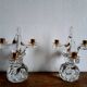Paire de chandeliers cristal Schneider 1950