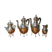 Service old tea coffee metal silver coffee coffee teapot sugar pot milk