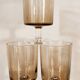 6 contemporary luminarc smoked glasses