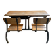 Pupitres doubles pieds metalliques
