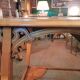 Art Nouveau-style flat desk in marquetry