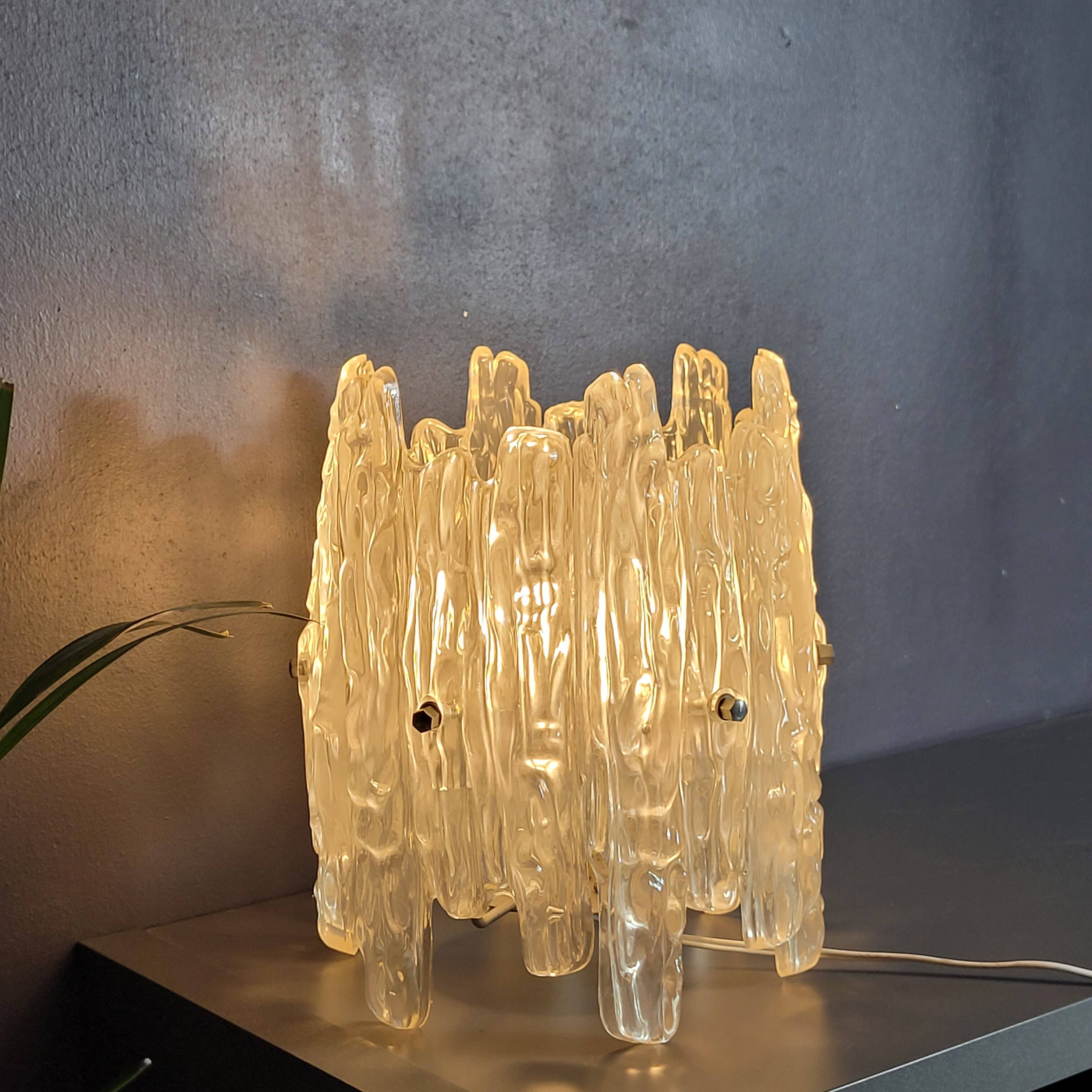 Ice Frost by JT Kalmar vintage lighting 70's
