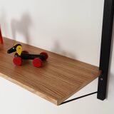 Oak shelving unit, Danish design, 1970s, production: Denmark