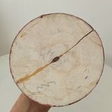 Large antique carved wooden candlestick