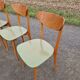 Lot de 5 chaises vintage style scandinave