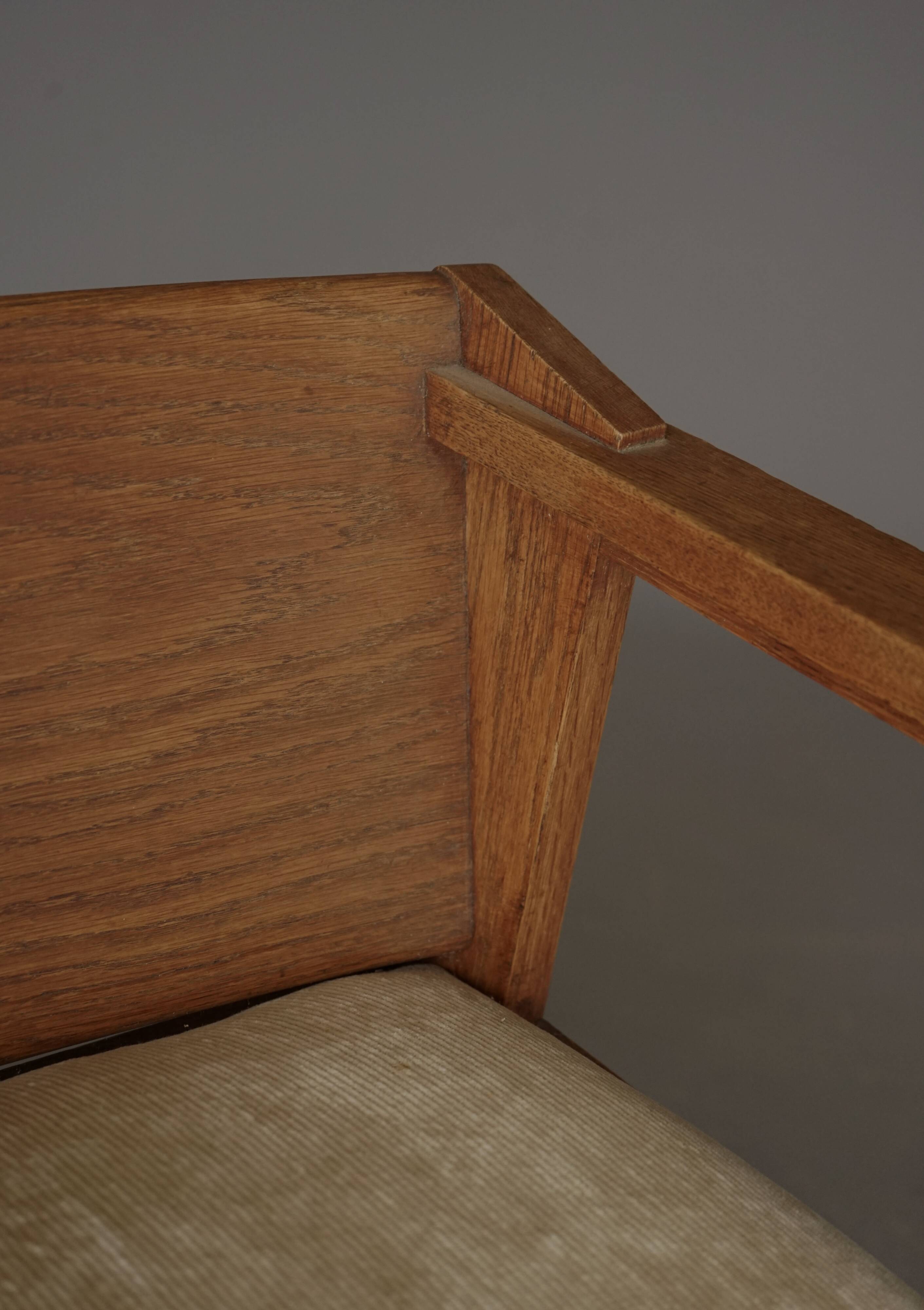 Modernist Hague School Armchair attributed to Frits Spanjaard, 1920s
