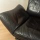 de Sede | Reto Frigg DS 140 sofa, 1980s, black leather & chrome, adjustable headrests