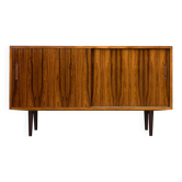 Danish Rosewood Sideboard with sliding doors by Hundevad & Co, 1960s