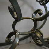 Marble and Forged Iron Low Table - 1950