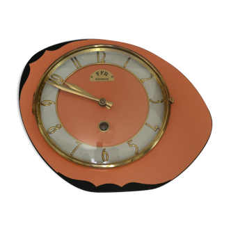 Vintage orange formica clock