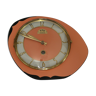 Horloge vintage formica orange