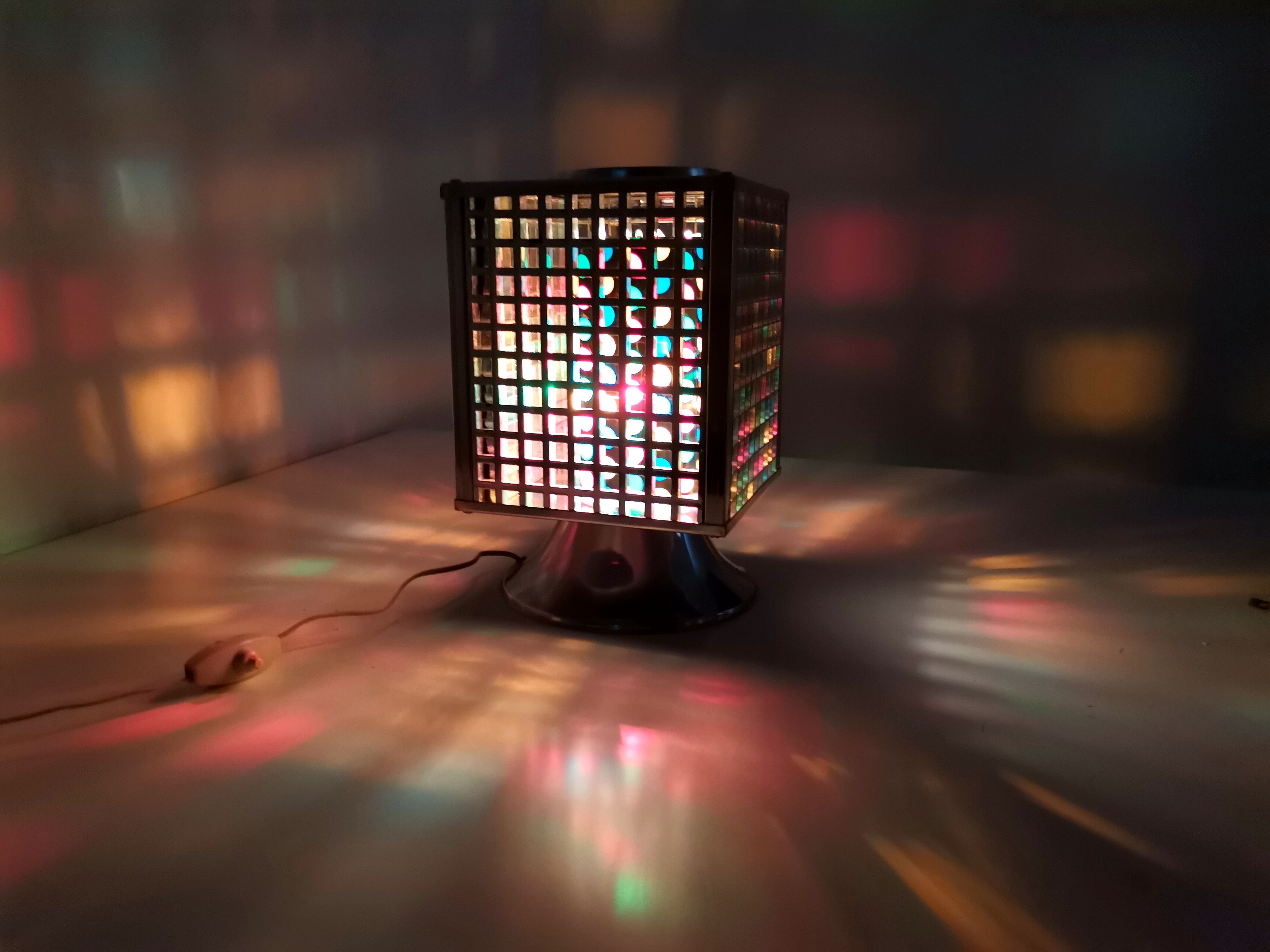 Vintage 1990s eclectic mood light lamp