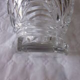 Vase en verre taillé des années 50